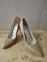 Edle Evita Pumps, Grösse 36, Nude-Ton