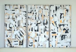 Abstrakte Kunst Leinwand Triptychon 3-teilig modern