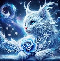 Diamond Painting: Katze 60x60cm