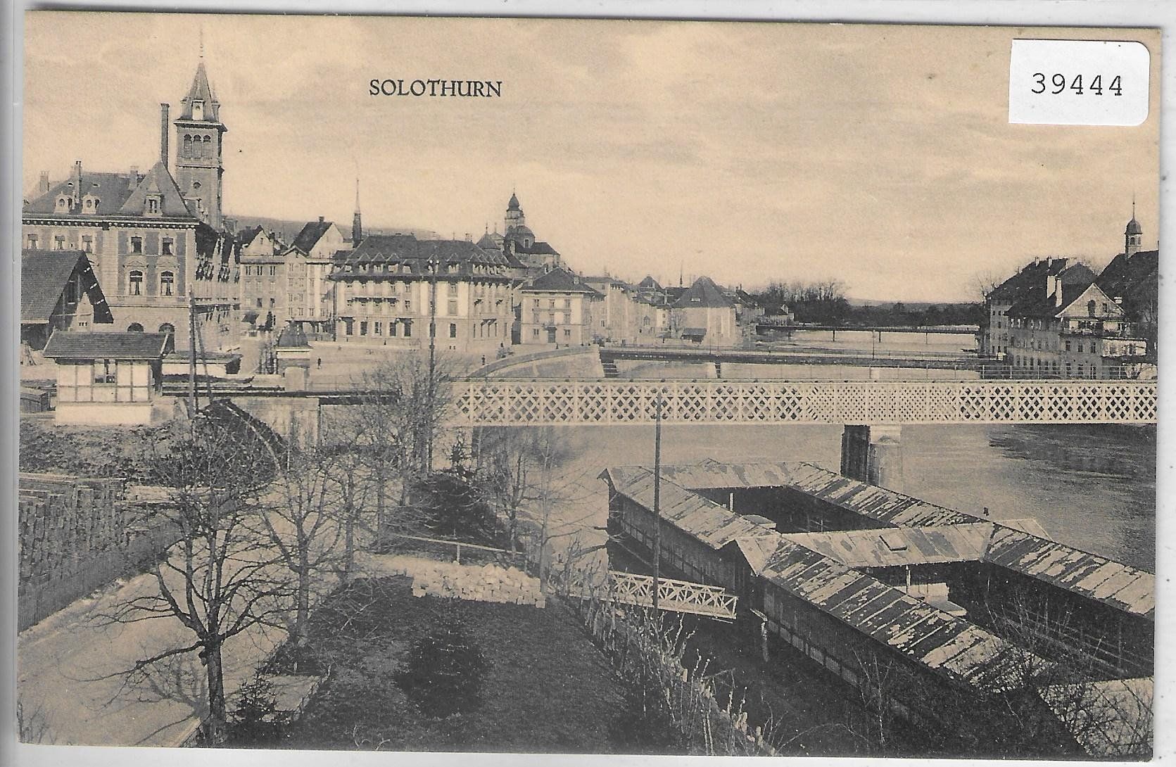Cartoline postali: Solothurn - Aare mit Badeanstalt – Usato da Ettingen venduto da Kartenplanet