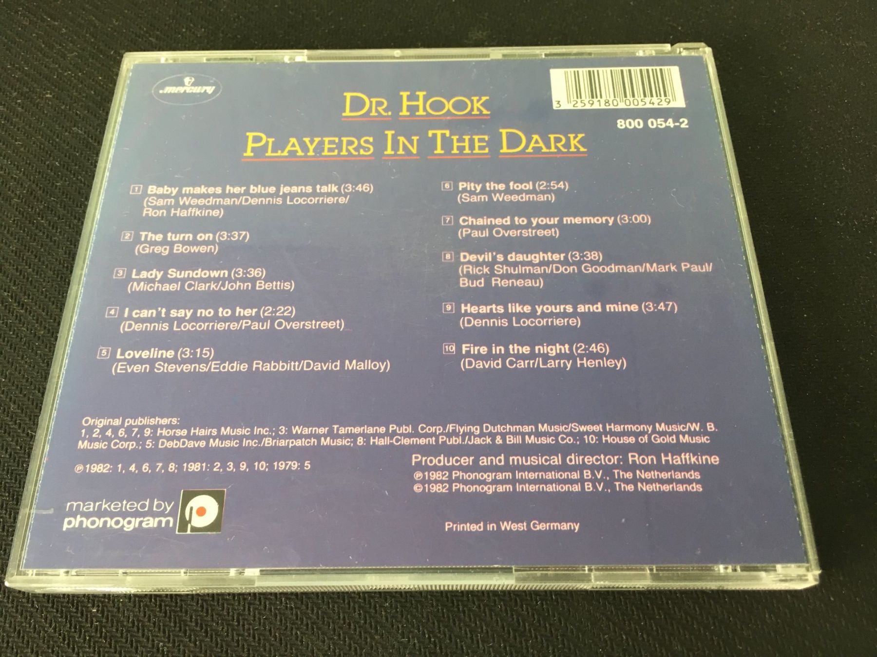 CD: Dr. Hook - Players in the dark -CD- – Usato da St.Gallen venduto da MedienJoe 2