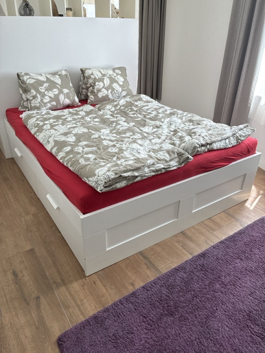 Letti: Bett mit Schubladen 160x200cm weiss – Usato da Seengen venduto da FDN8510