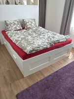 Bett mit Schubladen 160x200cm weiss