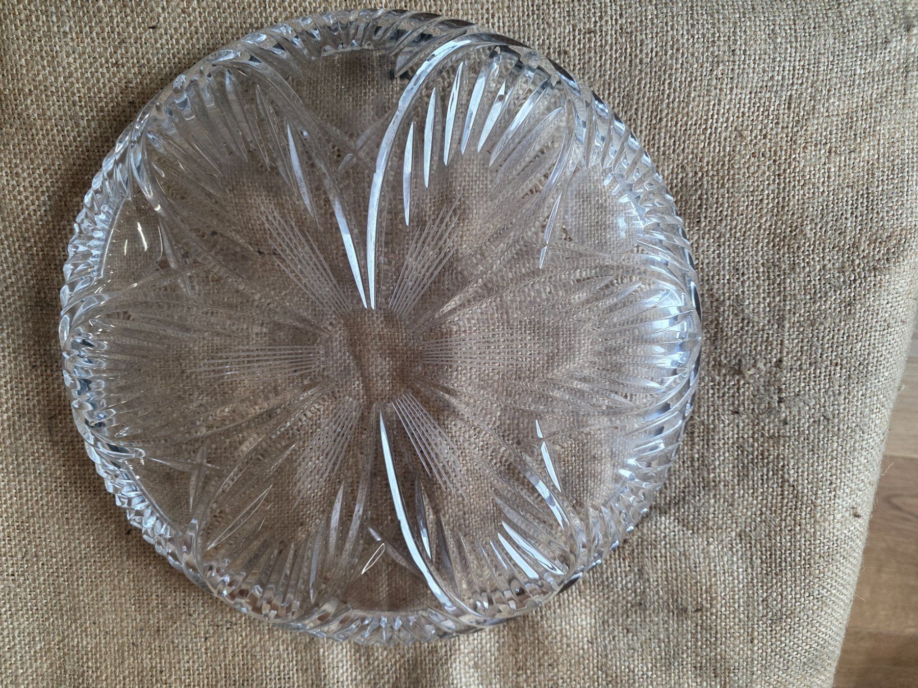Piatti di portata: schwere Kristall Glas Servier Platte Teller – Usato da Walterswil BE venduto da Lonitti 5