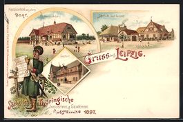 Litho Ganzsache PP9C16 /08: Leipzig, S