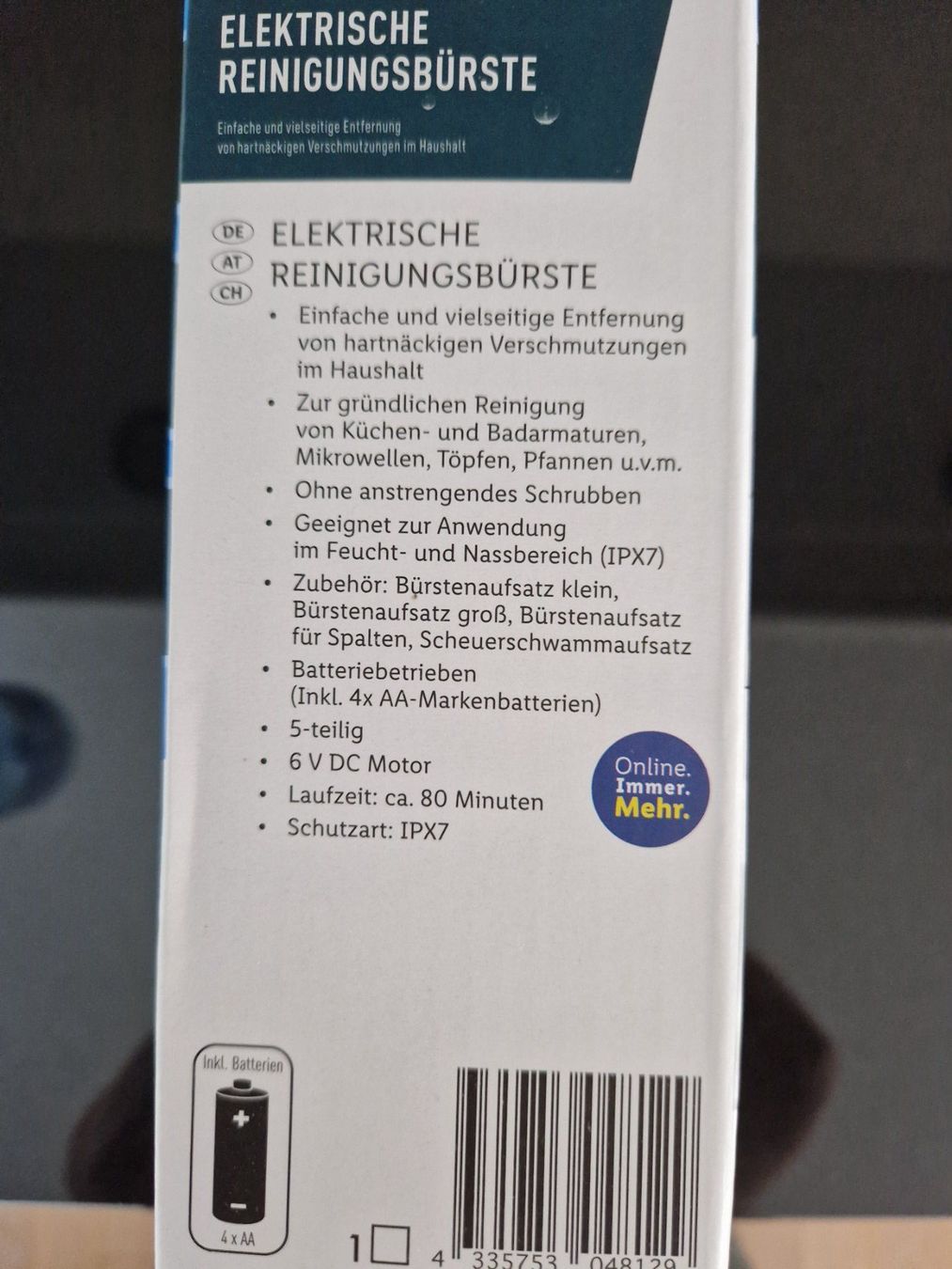 SilverCrest Altro per la casa: Elektrische Reinigungsbürste – Nuovo e nell'imballaggio originale da Horgen venduto da ren_65gp 2