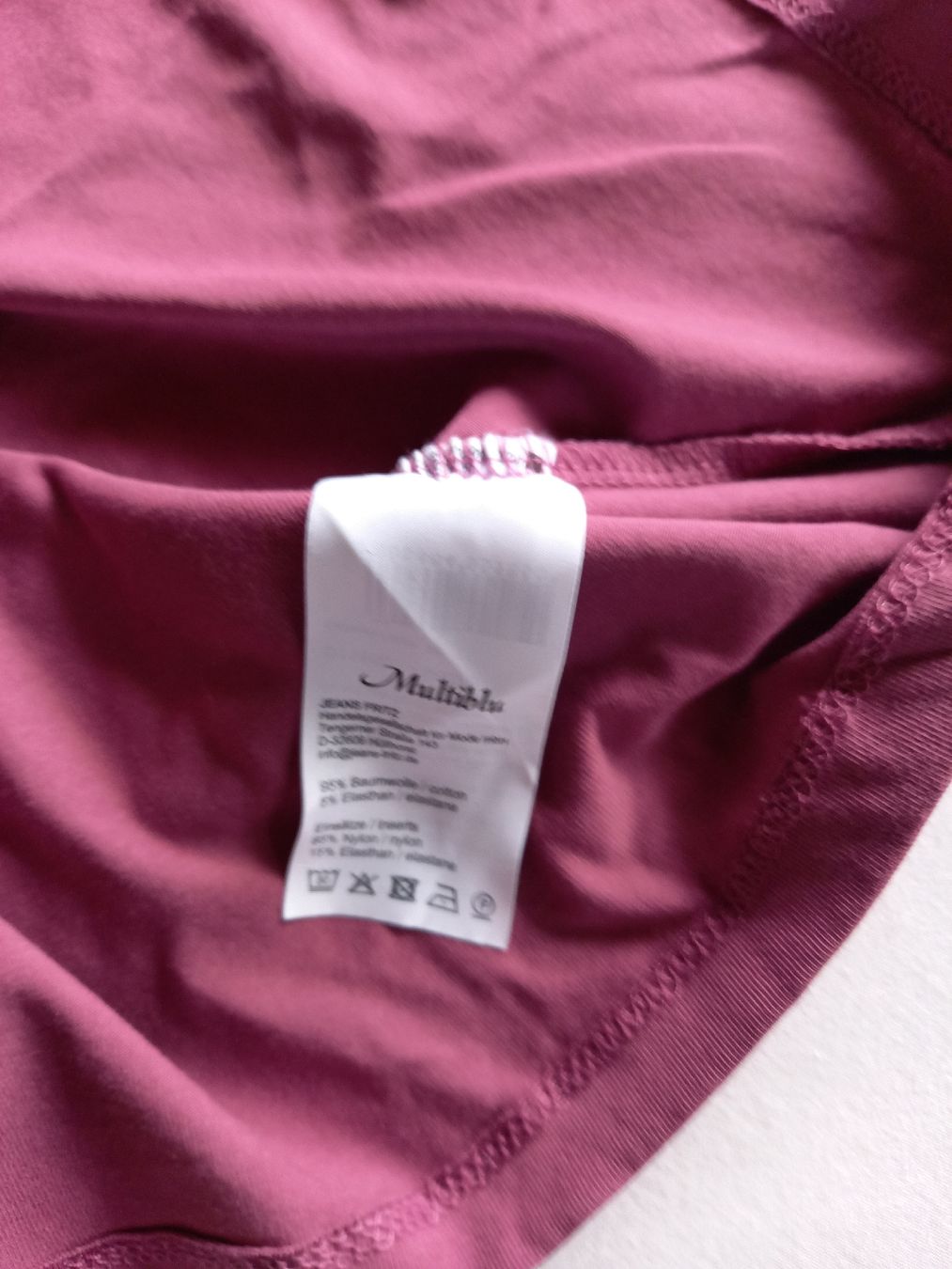 Tops: Multiblu Top mit Spitzenbesatz in Beere Grösse S – Neu (gemäss Beschreibung) aus Ruschein von dom_nbr2 2