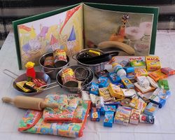 🎈XL Paket Kinder "kochen" und spielen Vintage 