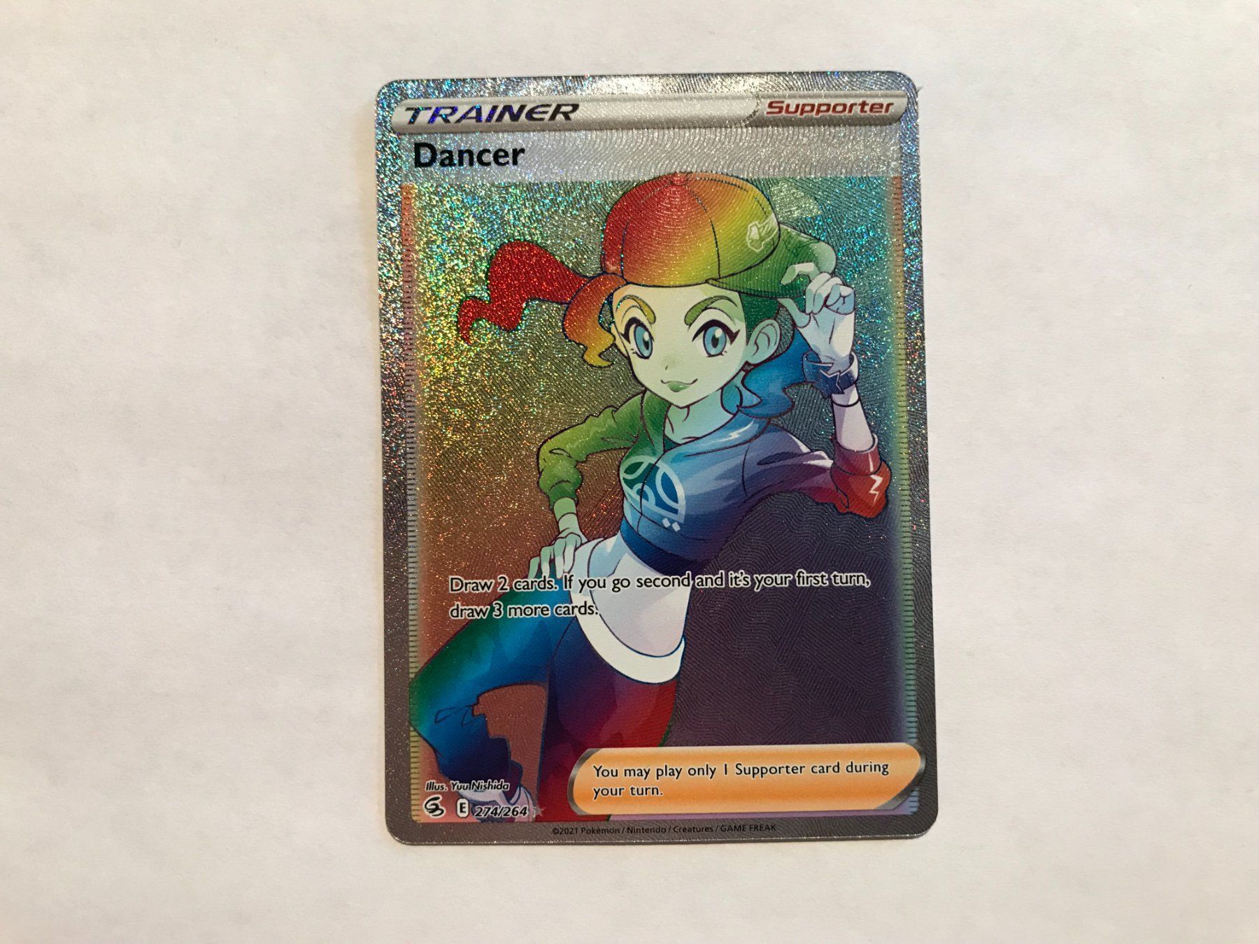 Pokémon Carte collezionabili: Dancer Fullart Rainbow EN Fusion Strike – Usato da Hagendorn venduto da Pokecollectorch 1