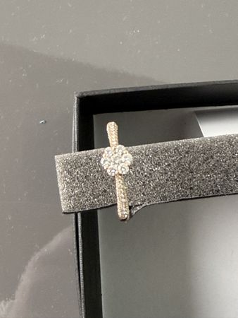 Daisy Ring 18K RG 0.45ct 54 Rotgold guter Zustand