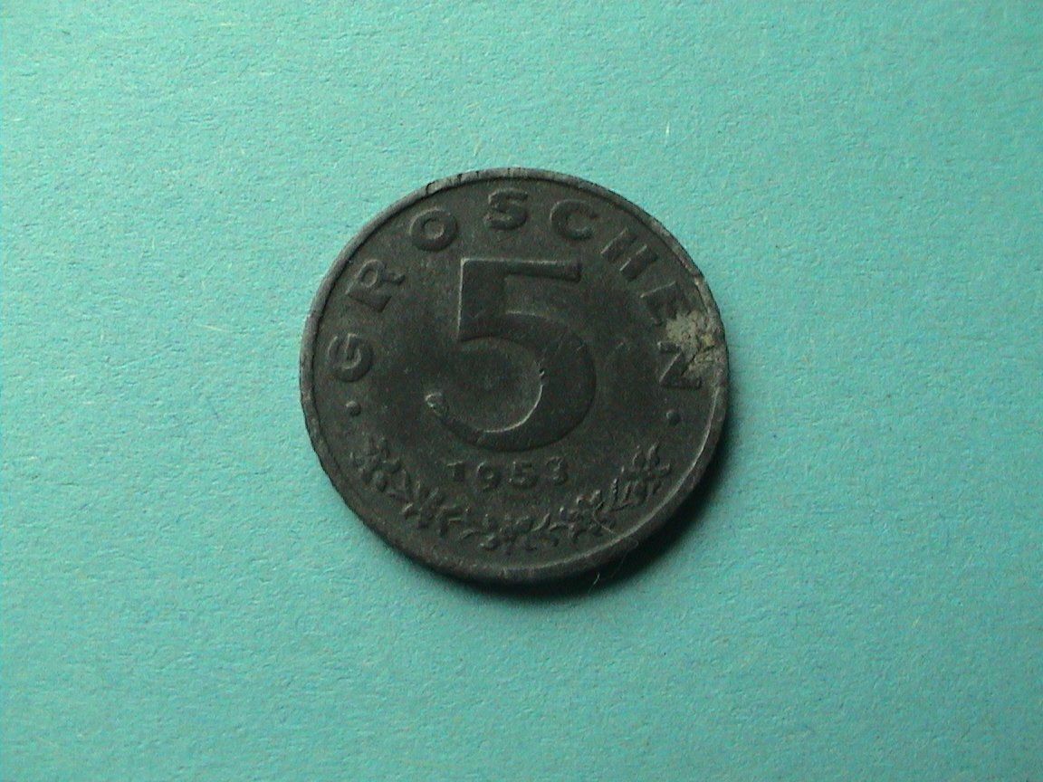 Tutti le monete: 5 Groschen - Österreich  - 1953 – Usato da Reinach BL venduto da Dexy62