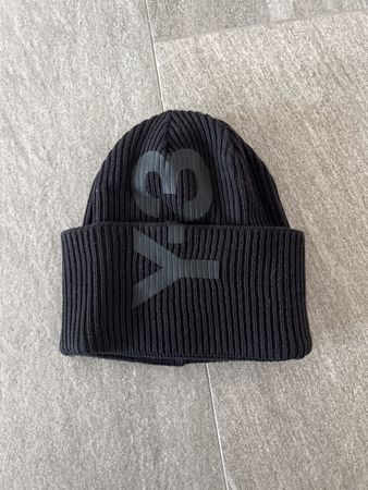 Y-3 Adidas Yohji Yamamoto Strickmuetze in Schwarz