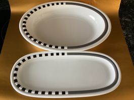 Rosenthal / 2 Porzellanplatten  / Design: Mario Bellini