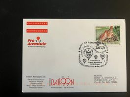 Ballonpost mit super Stempel 1999 Luxus  (V13)