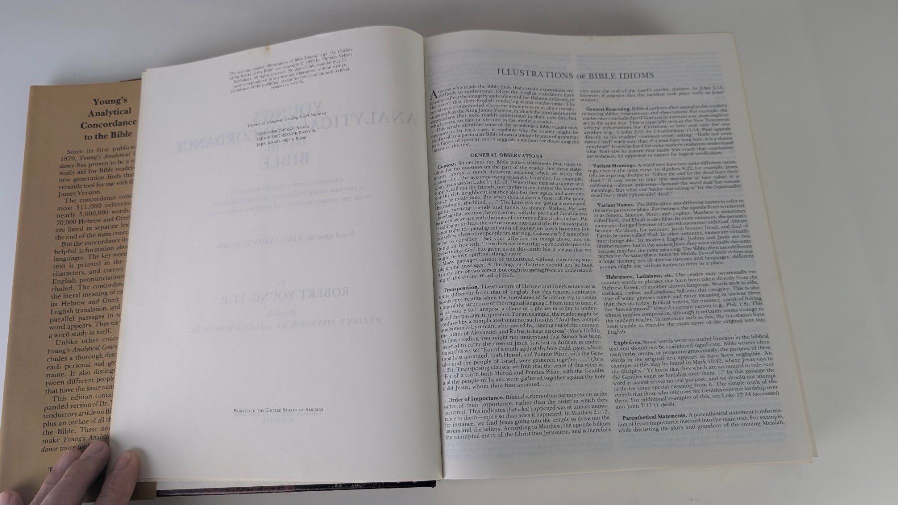 Libri: Young's Analytical Concordance, 1980 Robert Young – Usato da Zürich venduto da 1.Simon 4