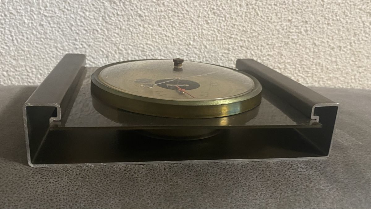 Autres appareils anciens: Barometer Thermometer Messinstrument braun gut erhalten – D'occasion à Zürich par Timi80 4