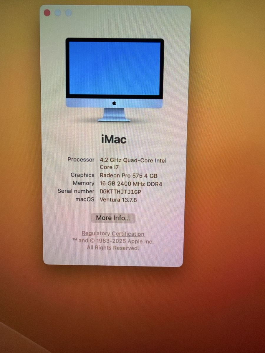 Apple PC: iMac 27inch 2017  – Usato da Lenzburg venduto da joe_m6tr 1