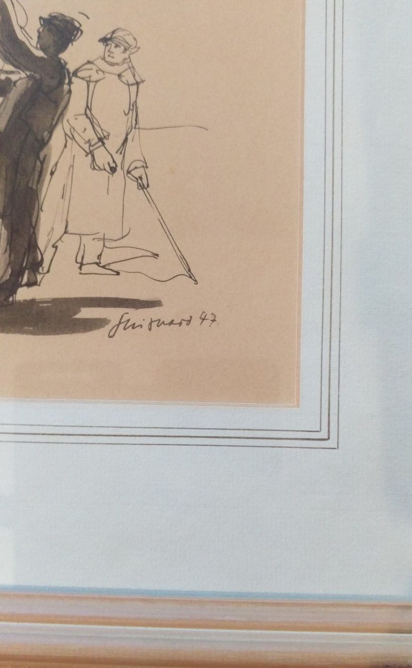 Dipinti: Roland Guignard,Pferdebild,1947 – Usato da Zürich venduto da artsandstuff 1