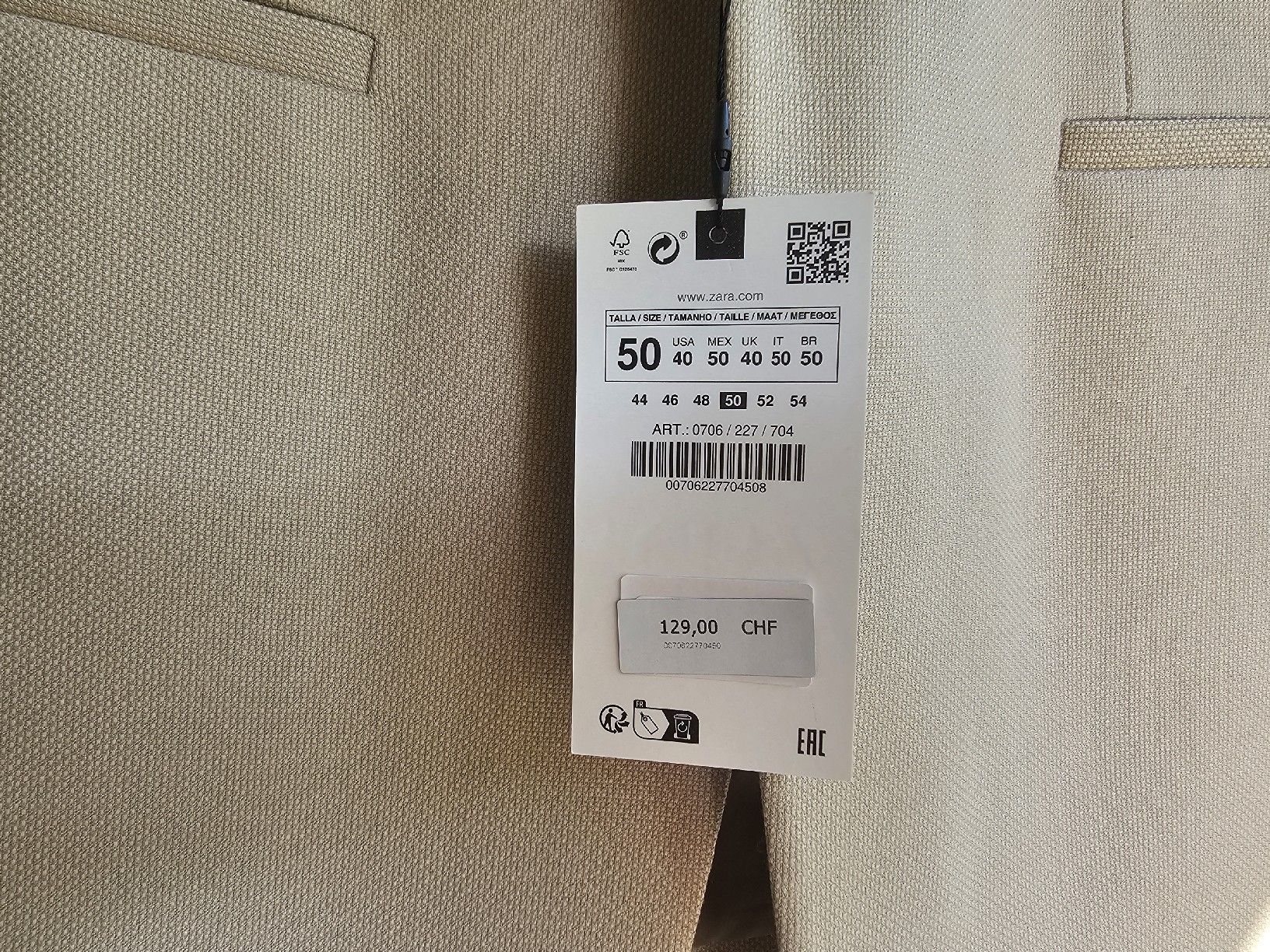 Zara Giacche: Zara Anzugblaser NEU – Nuovo e nell'imballaggio originale da Stäfa venduto da Espresso_Macchiato 4