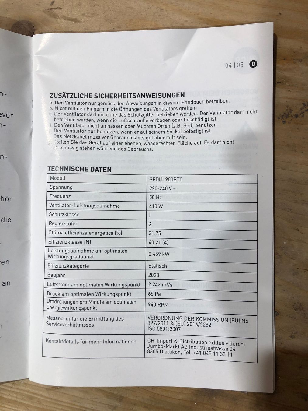 Ventilatori: Bodenventilator – Usato da schaffhausen venduto da wum_29vf 4
