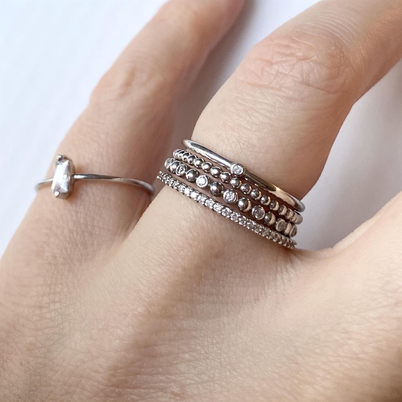 Anelli: Ring fein dünn Kugeln 925 Silber filigran Klassiker 52 – Nuovo e nell'imballaggio originale da Zürich venduto da goldfisch.schmuck 4