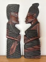 2 Holz Dekoration aus Afrika / afrikanisch