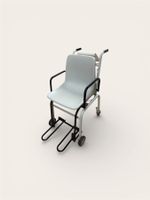 Fahrbare Stuhlwaage / Sitzwaage bis 200 kg mit Bremsen