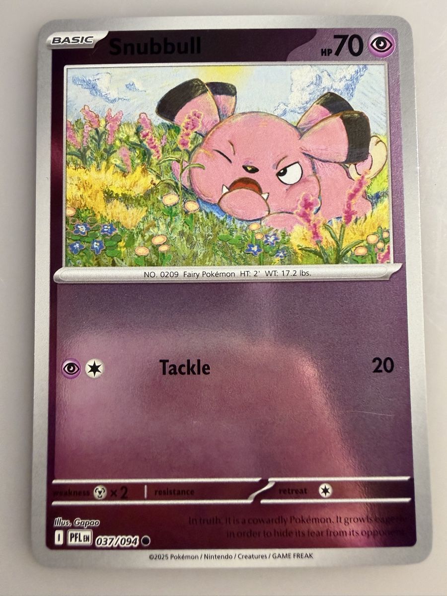 Pokémon Carte collezionabili: Snubbull (PFL037) – Nuovo (secondo la descrizione) da Vevey venduto da Matx