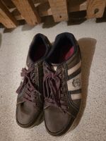 Bequeme Leder Sneaker für Herren, Gr. 41, dunkelbraun