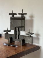 Brutalistischer Kerzenhalter aus Eisen, 1960er, 5kg + Design