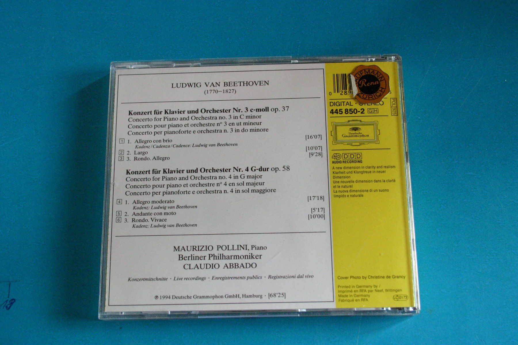 CDs: BEETHOVEN KLAVIERKONZERT – Gebraucht aus Winkel von Gallica 1