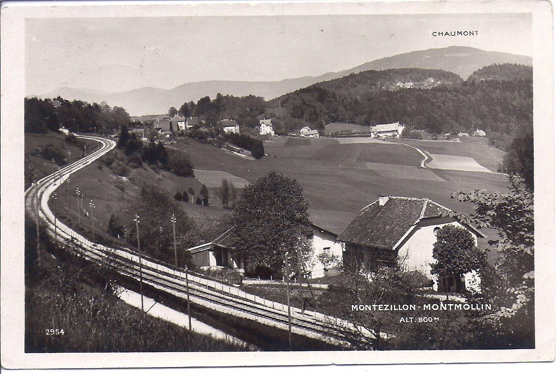 Cartoline postali: MONTEZILLON - MONTMOLLIN – Usato da Les Verrières venduto da Scampi0
