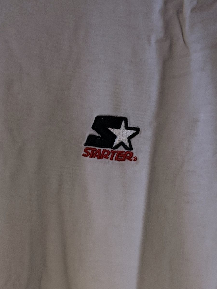 T-shirt: T-shirt Starter blanc, taille S – Usato da Boudry venduto da LuigiLoot