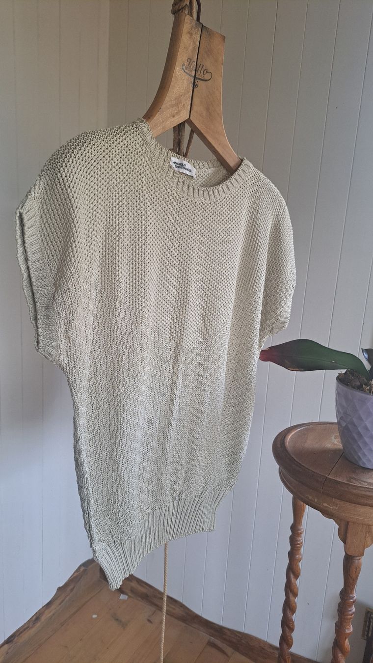 Pulls & Sweat-shirts: ANGELO SANTANGOSTINO 80s Vintage Pullunder Pulli L -wie M 38 – D'occasion à Mollis par Fauchi99 3