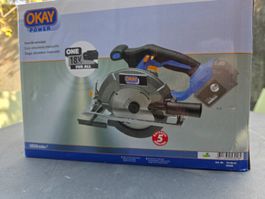 OKAY Power Akku-Handkreissäge 18V Neuwertig