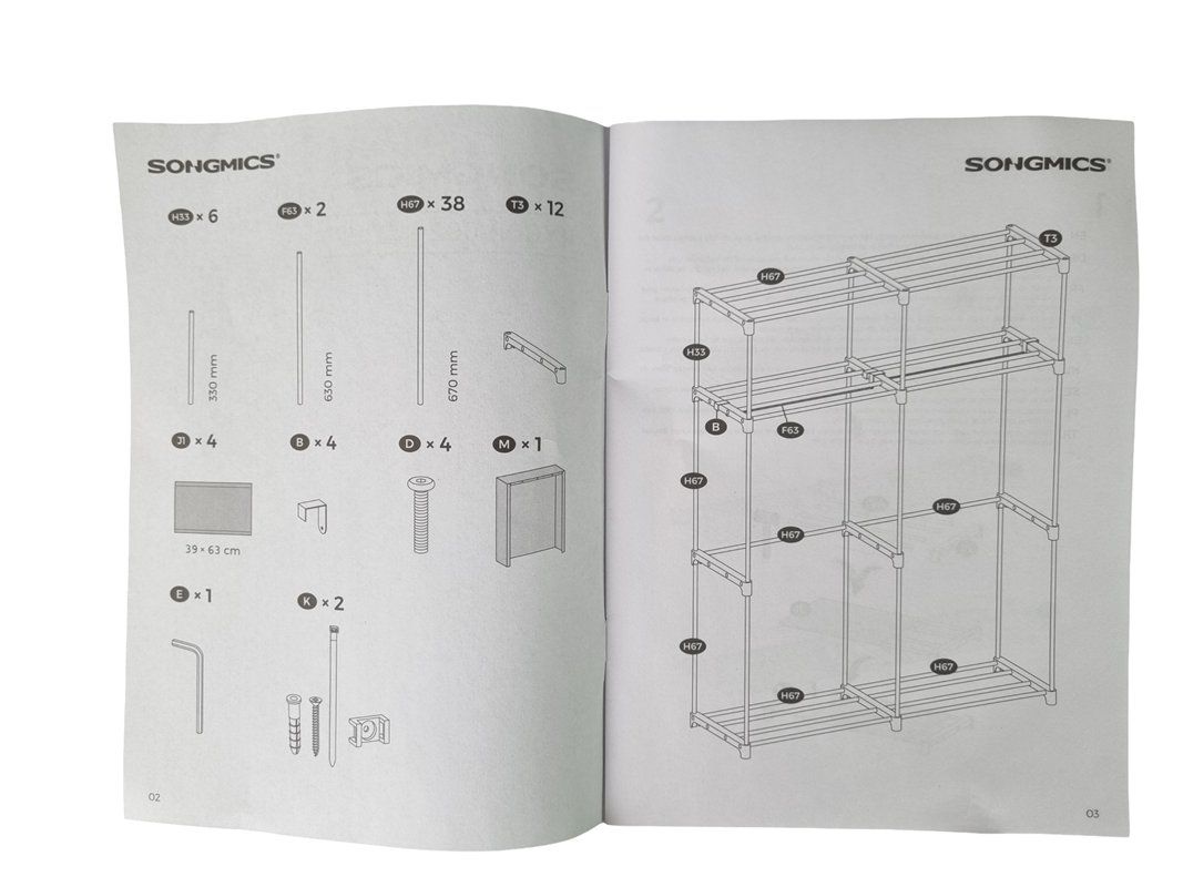 Armadi: SONGMICS Faltschrank – Nuovo (secondo la descrizione) da Wangen b. Olten venduto da Restwert_Wangen 5