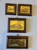 Miniatur Wandbildern mit 22kar Blattgold 