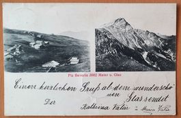 Piz Beverin 1906 - mit Stabstempel Ausser-Glas