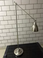 Stehlampe Metall silber verstellbar guter Zustand