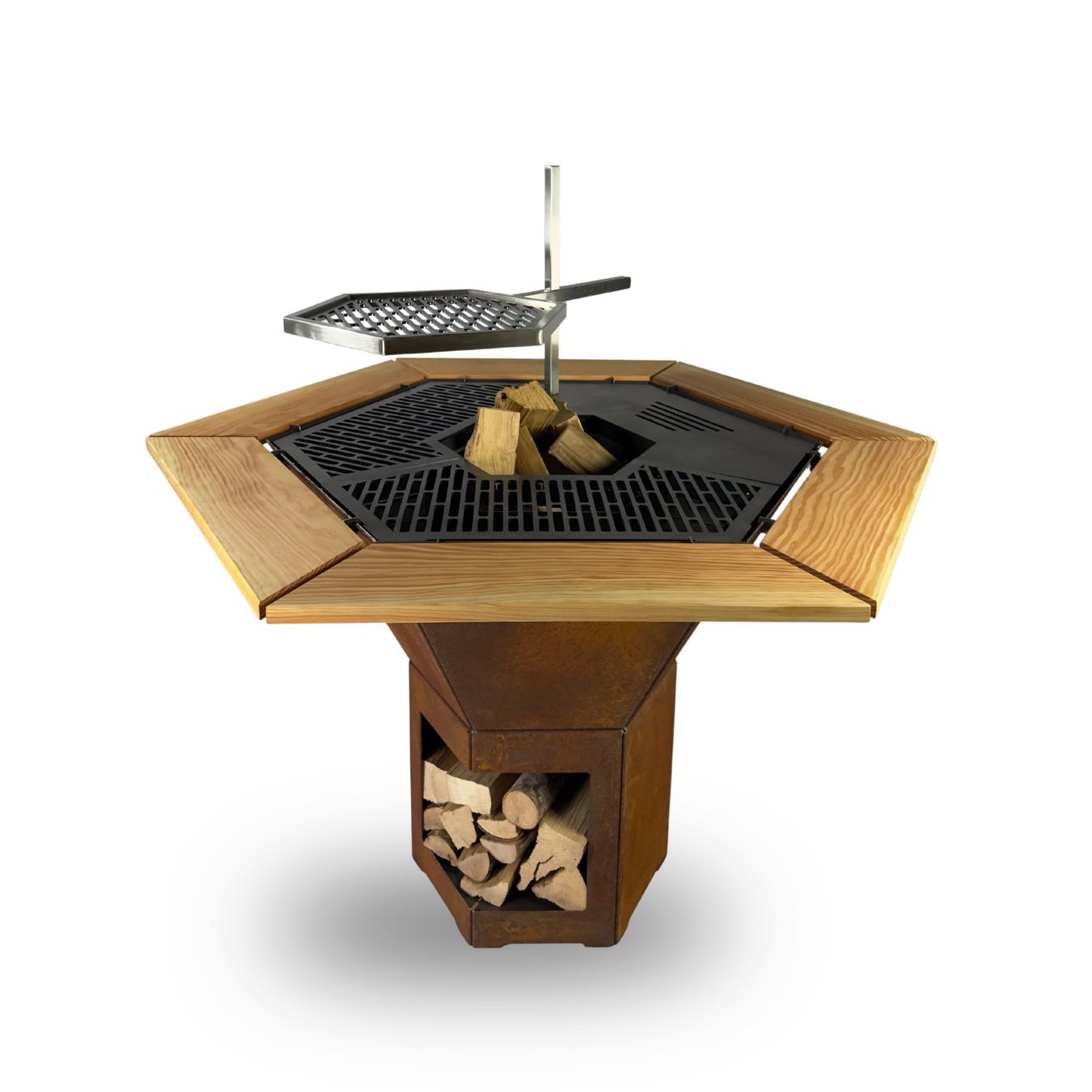 Bracieri: modulare Feuerschale Försterfeuer® mit Grillring – Nuovo e nell'imballaggio originale da Madiswil venduto da Foersterfeuer
