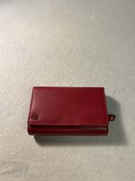 Damen Portemonnaie HJP Design Leder rot sehr guter Zustand