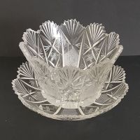 Antike Zuckerschale mit Untere American Brilliant Period