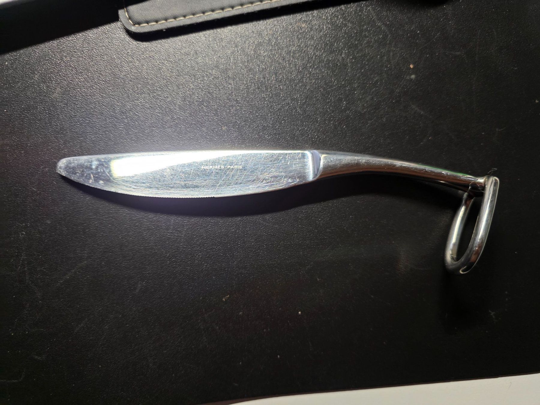 Posate: 4 Hermès Paris Tafel Messer Dinner Knife Attelage – Usato da Walterswil BE venduto da Lonitti 3