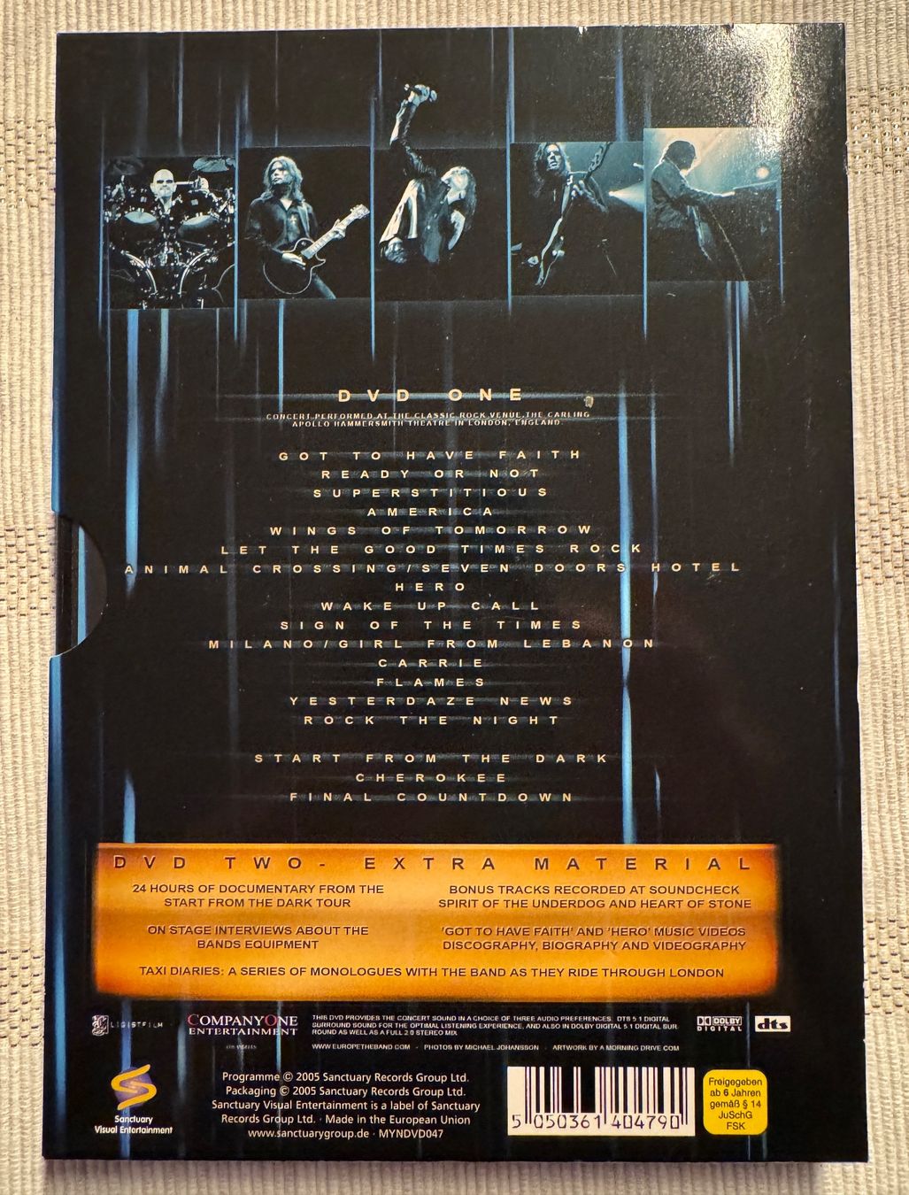 Tutti i DVDs: Europe - Live from the Dark - DVD – Usato da Arbon venduto da drs64 1