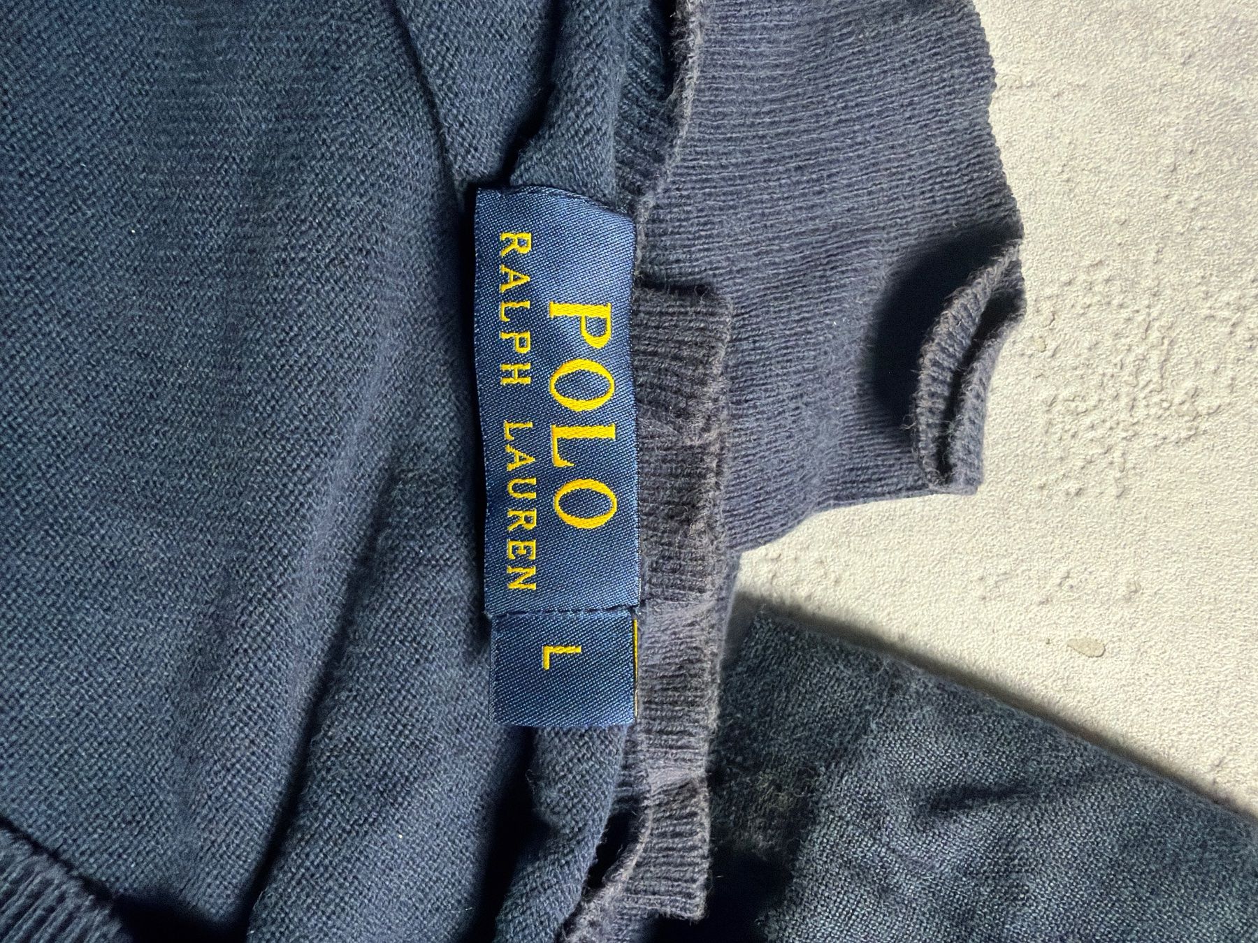 Ralph Lauren Pullover & Sweatshirts: Pull col V Ralph Lauren Bleu marine - Taille L – Neu (gemäss Beschreibung) aus Hauterive NE von Leo_o 4