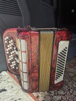Hohner Piccolo Rot 2 Chörig Knopf- Akkordeon Chromatisch