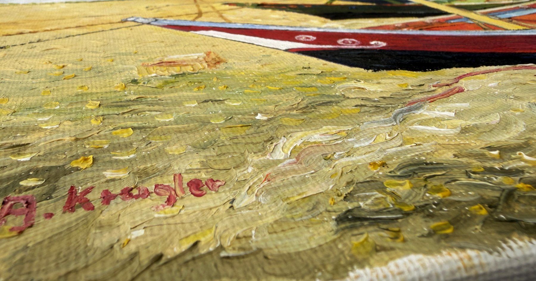 Dipinti: Reproduktion Vincent van Gogh "Fischerboote am Strand...." – Usato da Wangen b. Olten venduto da Buntgemischt 2