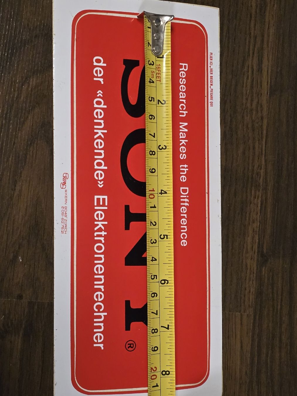 Calcolatrici tascabili: Vintage Sony Sticker, "Thinking" Computer, Collector's Item – Nuovo (secondo la descrizione) da Baden venduto da swiss-alps 1