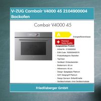 V-ZUG Combair V4000 45 2104900004 Backofen