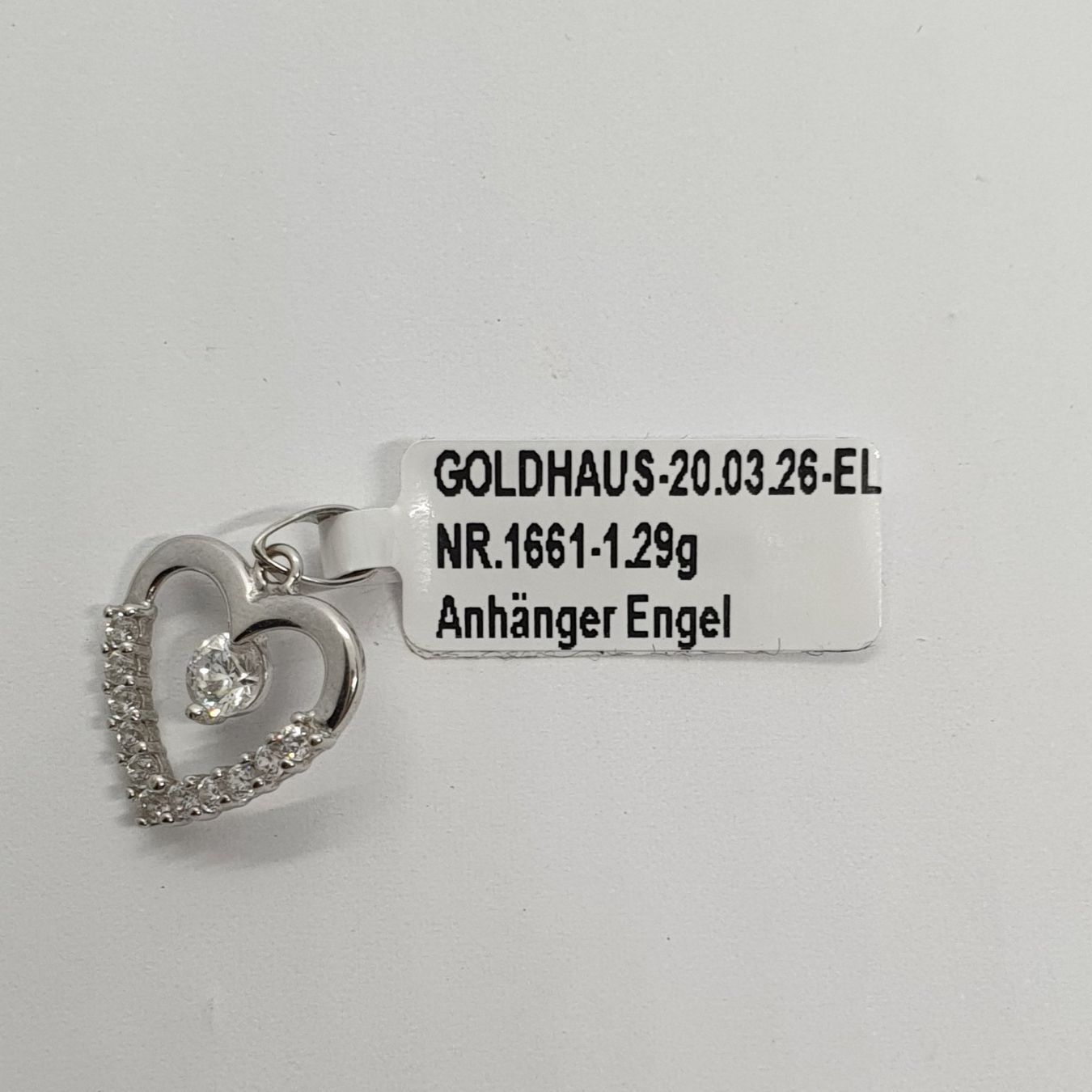 Ciondoli: Echt 14K Gold - Herz Anhänger – Usato da Luzern venduto da Goldhaus-Luzern 4